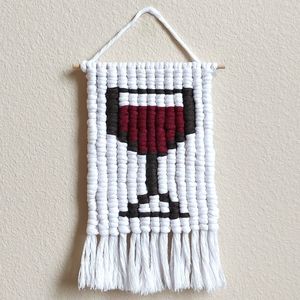 🍷On Cloud Wine Handmade Macrame Wall Hanging🍷